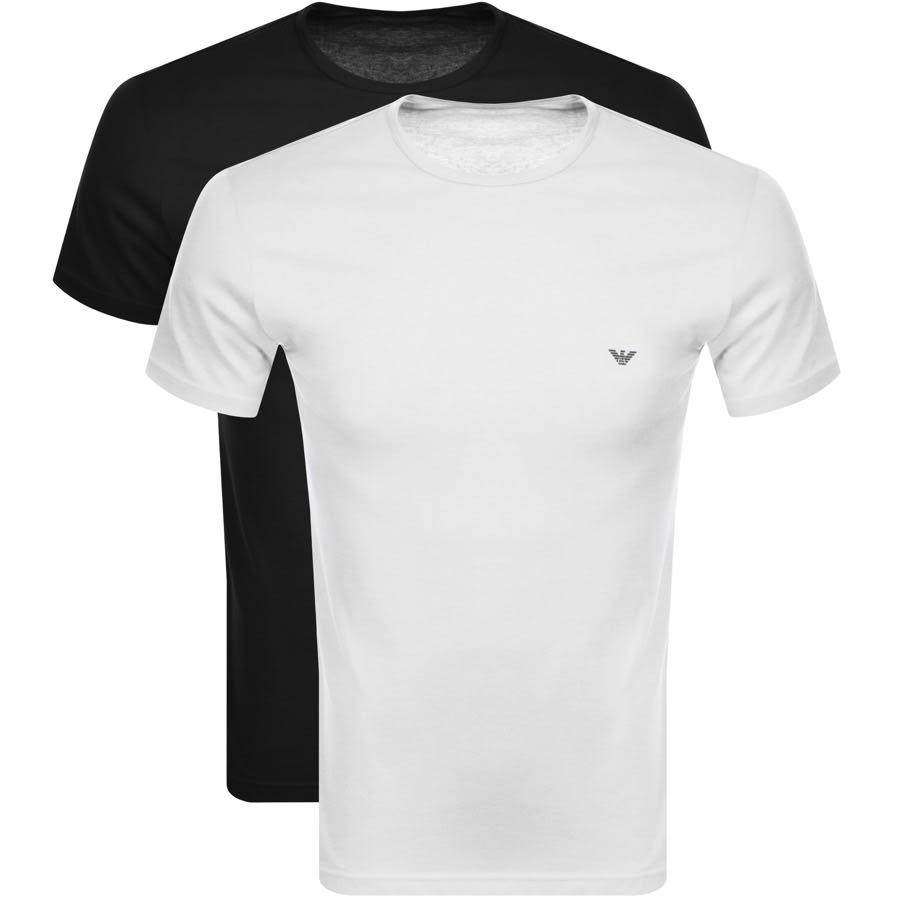 Alternative Image for ProductEmporio Armani Lounge 2 Pack T Shirts White1